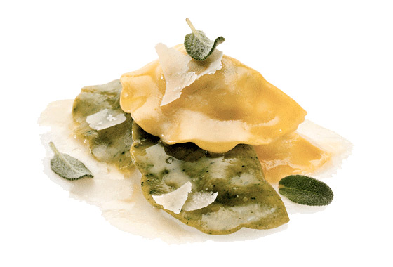 Tortelli mezzaluna burro e salvia | CROISSANTORINO