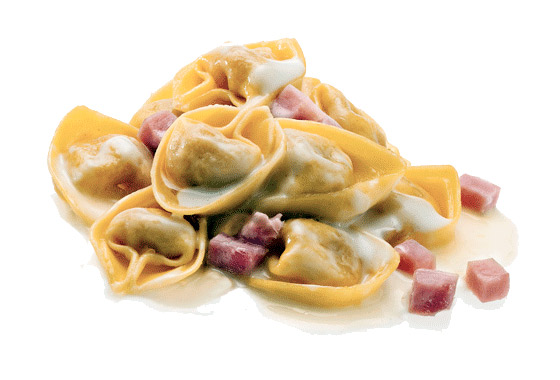 Tortellini bolognesi con panna e prosciutto | CROISSANTORINO